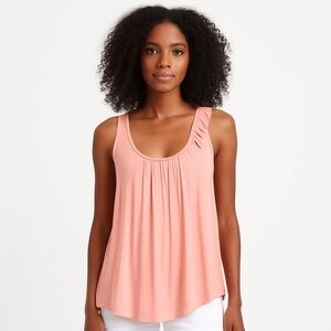 A/X ARMANI EXCHANGE Precious Peach Flowing Tank Top Size XS